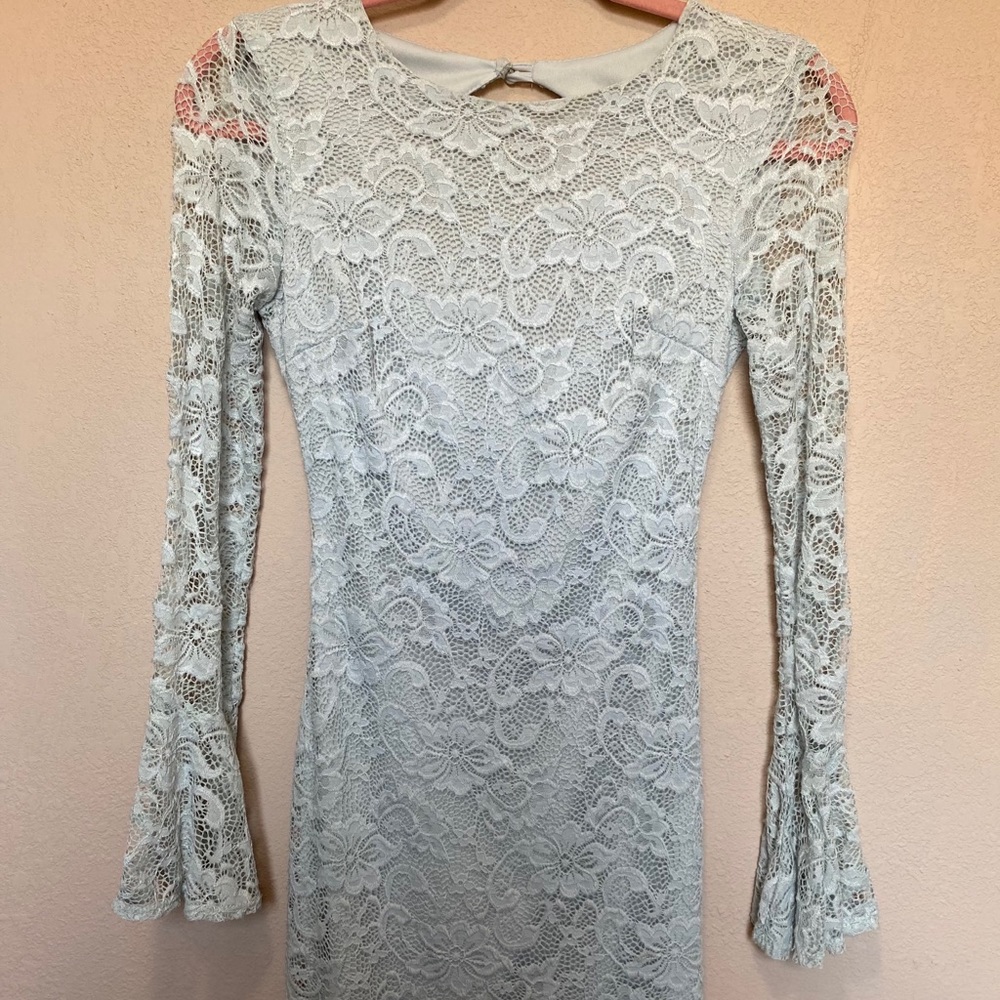 Lace Blue Dress
